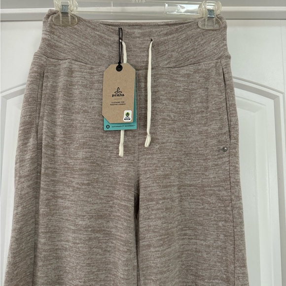 NWT Prana XS Unwind Lounge Pants Oatmeal Heather - Picture 2 of 7
